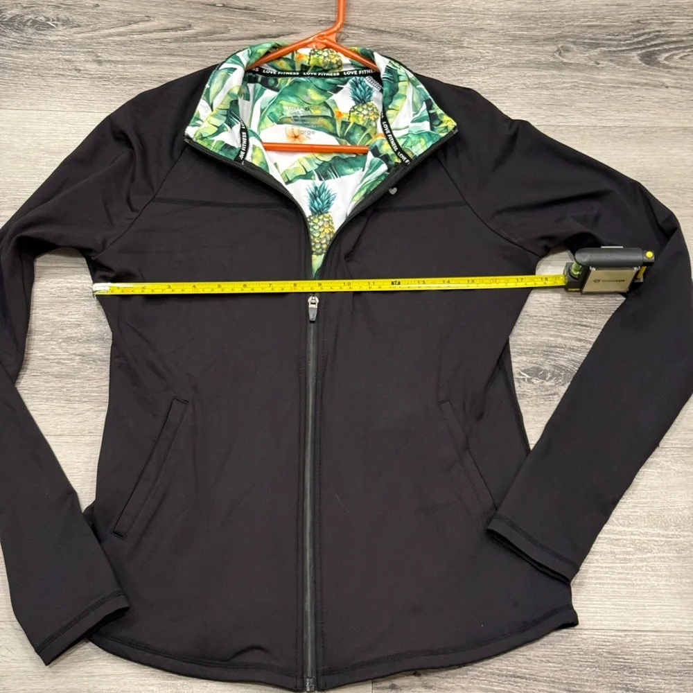 LOVE FITNESS APPAREL Premium Tropic Jacket Women’s Large EUC - Picture 9 of 10